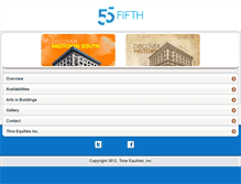 Tablet Screenshot of 55fifthavenue.com